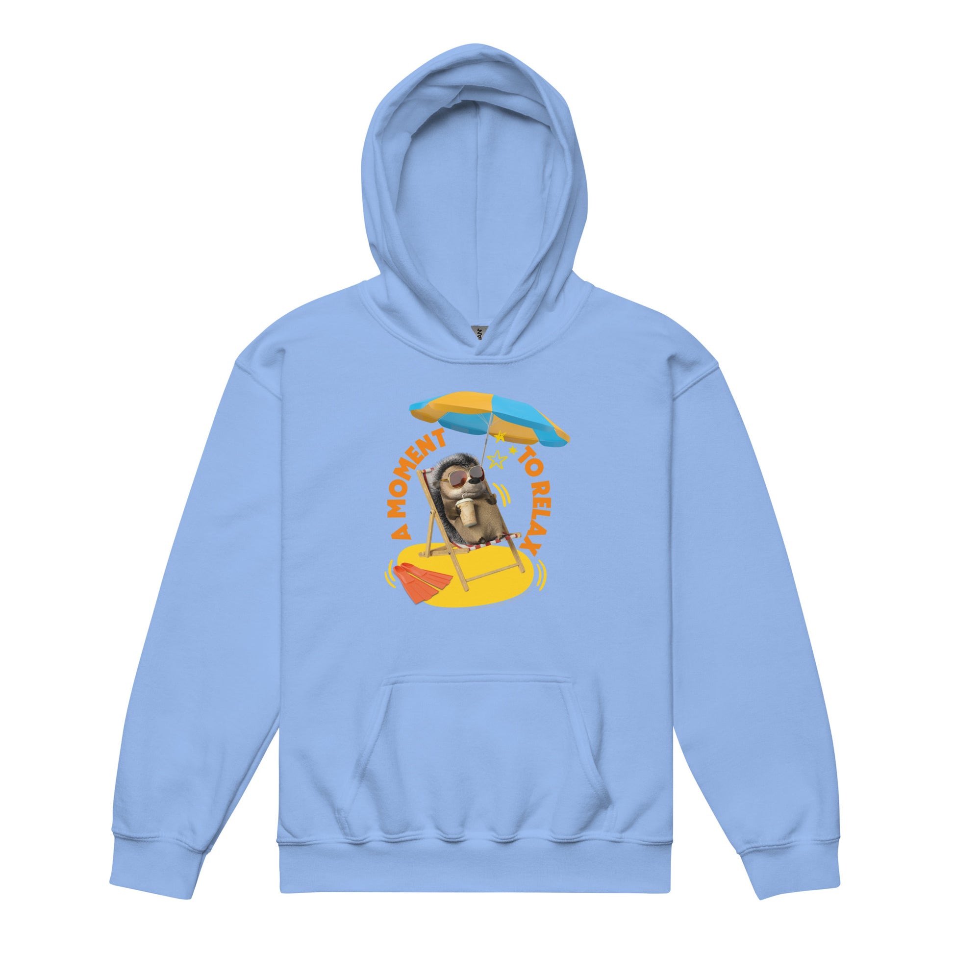 Masha and the Bear Friends Moment To Relax Youth heavy blend hoodie Carolina Blue T-SHIRT
