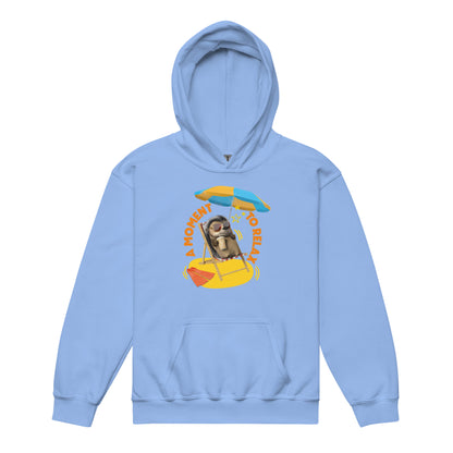 Masha and the Bear Friends Moment To Relax Youth heavy blend hoodie Carolina Blue T-SHIRT