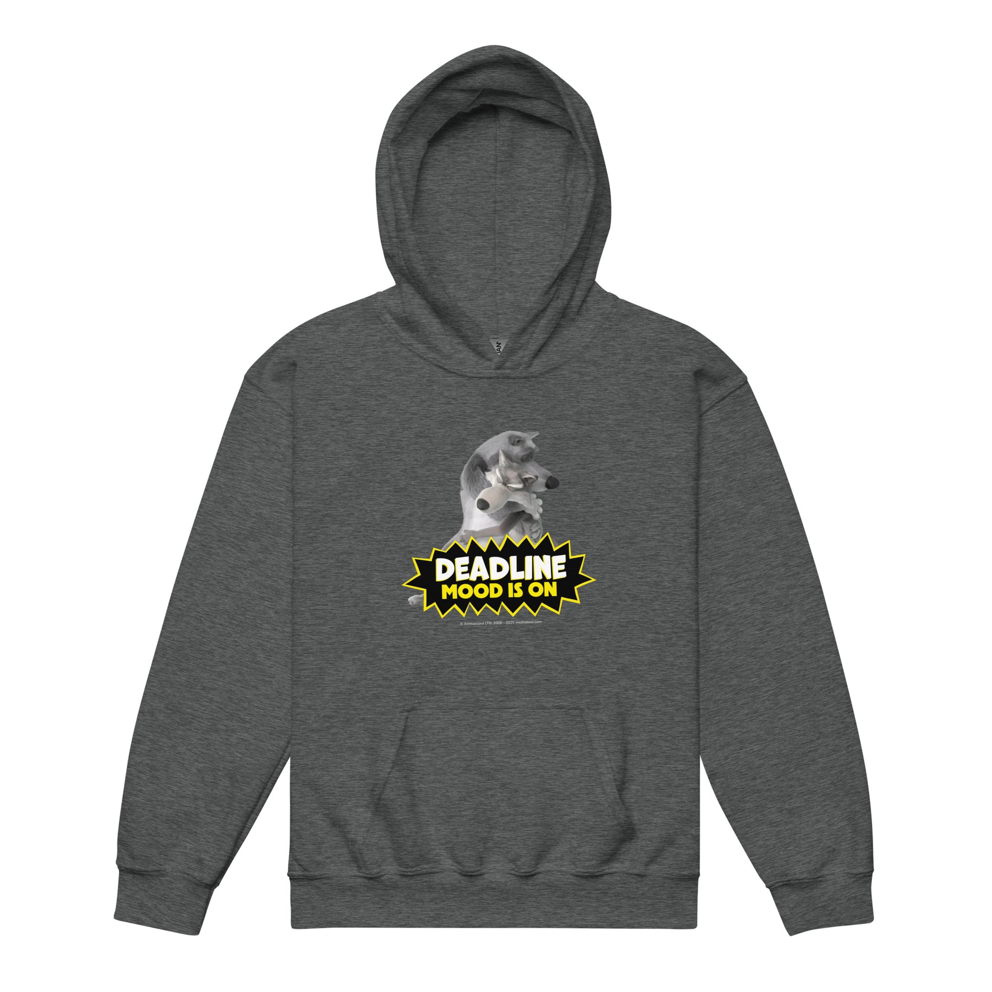 Masha and the Bear Friends Deadline Youth heavy blend hoodie Dark Heather T-SHIRT