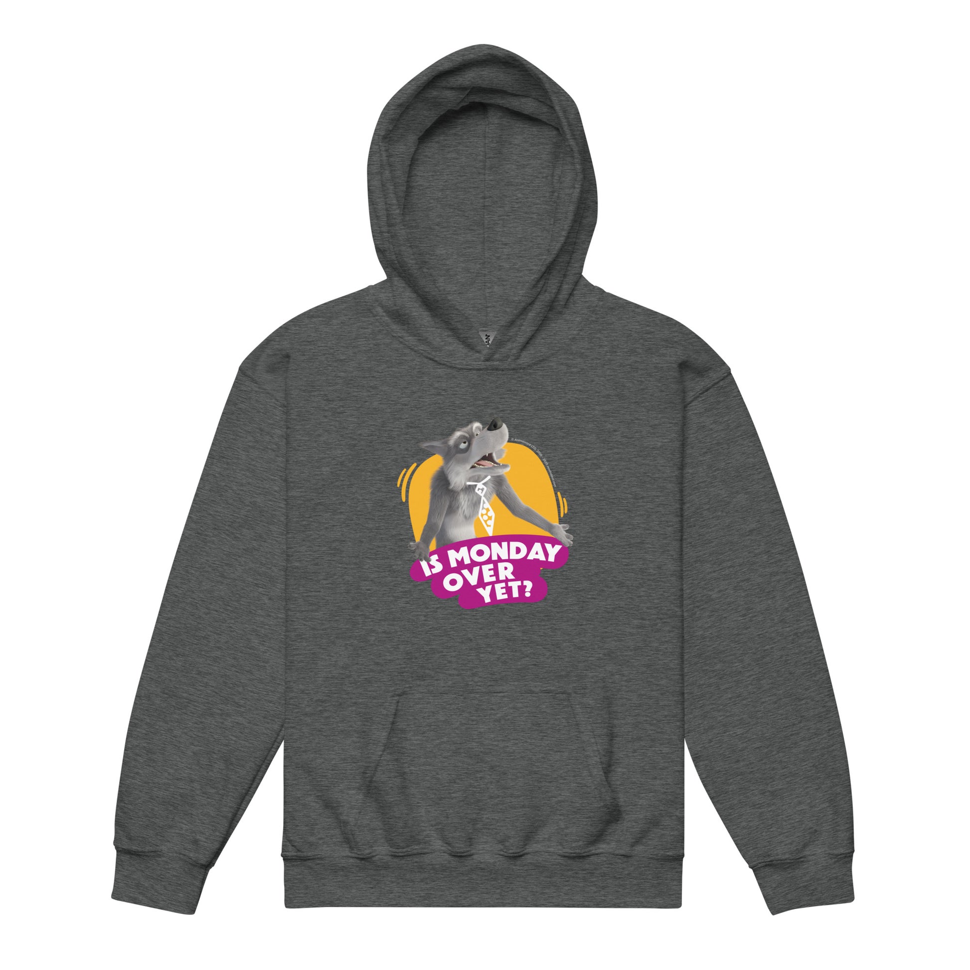 Masha and the Bear Friends Is Monday Over? Youth heavy blend hoodie Dark Heather T-SHIRT