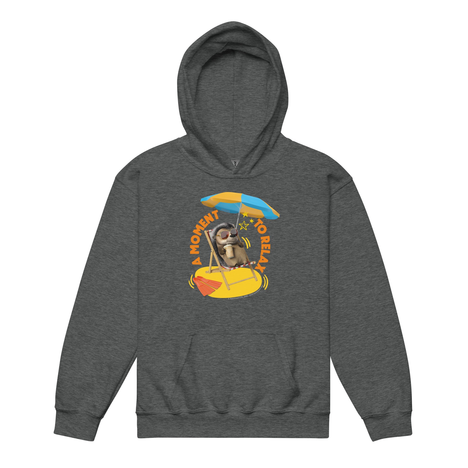Masha and the Bear Friends Moment To Relax Youth heavy blend hoodie Dark Heather T-SHIRT