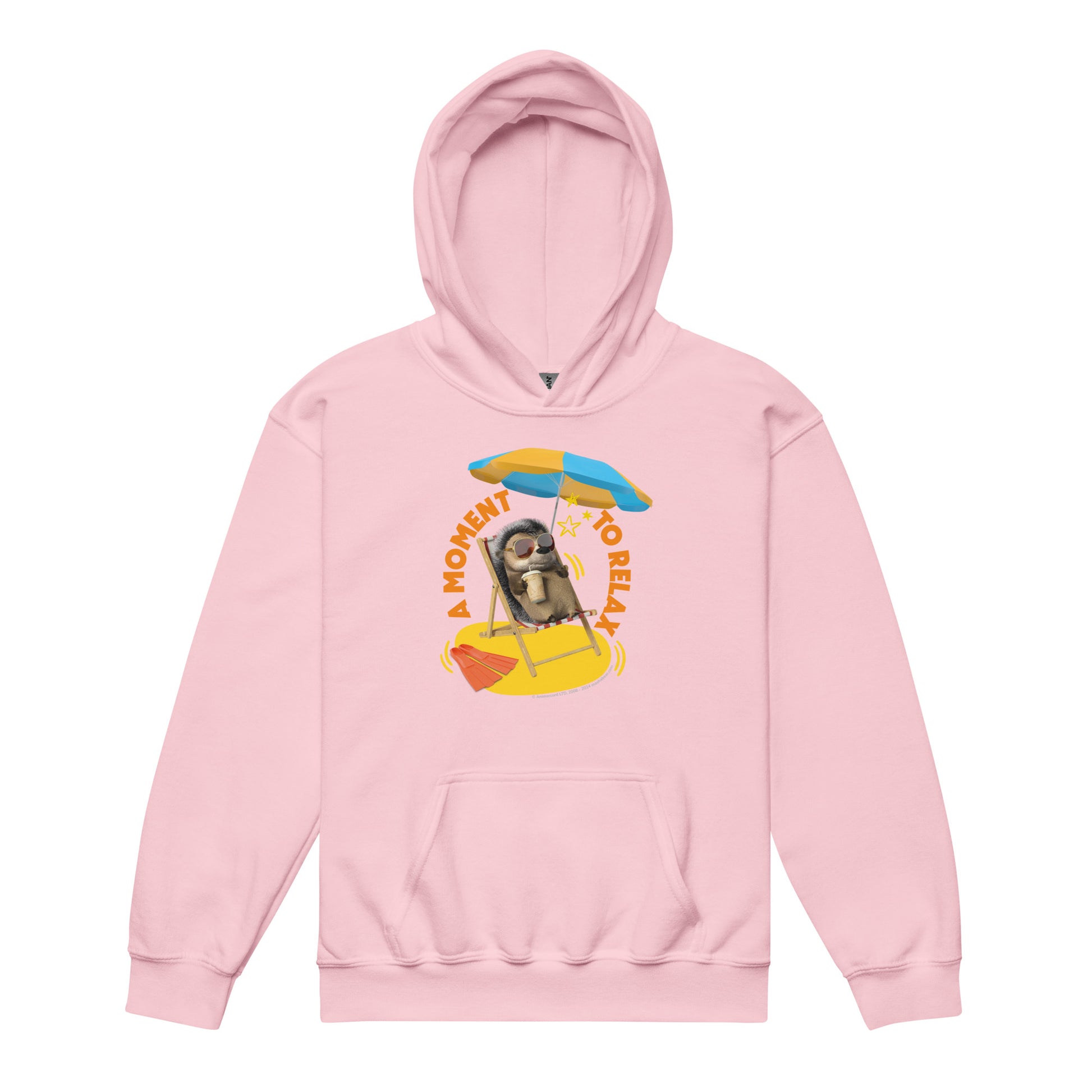 Masha and the Bear Friends Moment To Relax Youth heavy blend hoodie Light Pink T-SHIRT