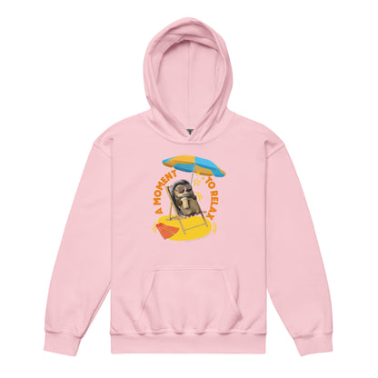 Masha and the Bear Friends Moment To Relax Youth heavy blend hoodie Light Pink T-SHIRT