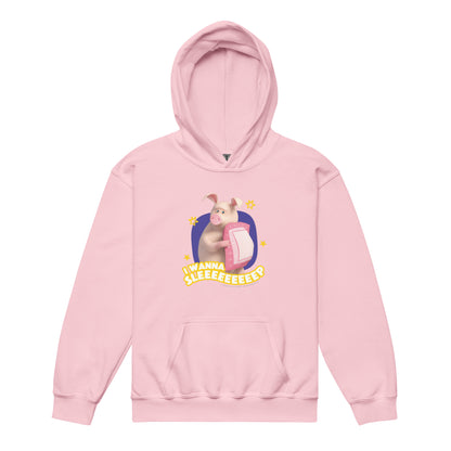 Masha and the Bear Friends I Wanna Sleep Youth heavy blend hoodie Light Pink T-SHIRT