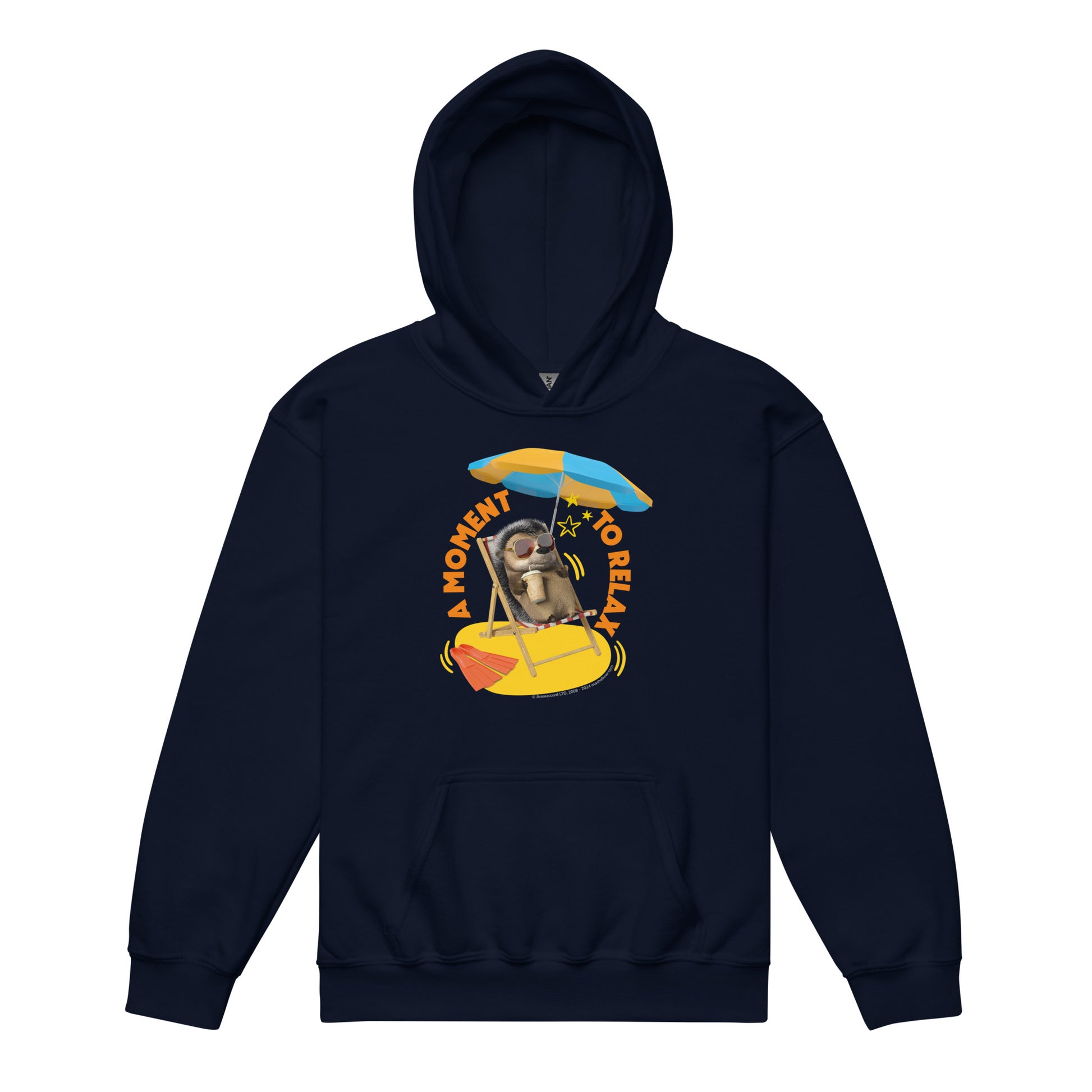 Masha and the Bear Friends Moment To Relax Youth heavy blend hoodie Navy T-SHIRT