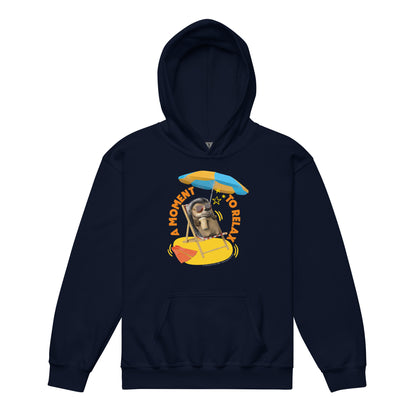 Masha and the Bear Friends Moment To Relax Youth heavy blend hoodie Navy T-SHIRT