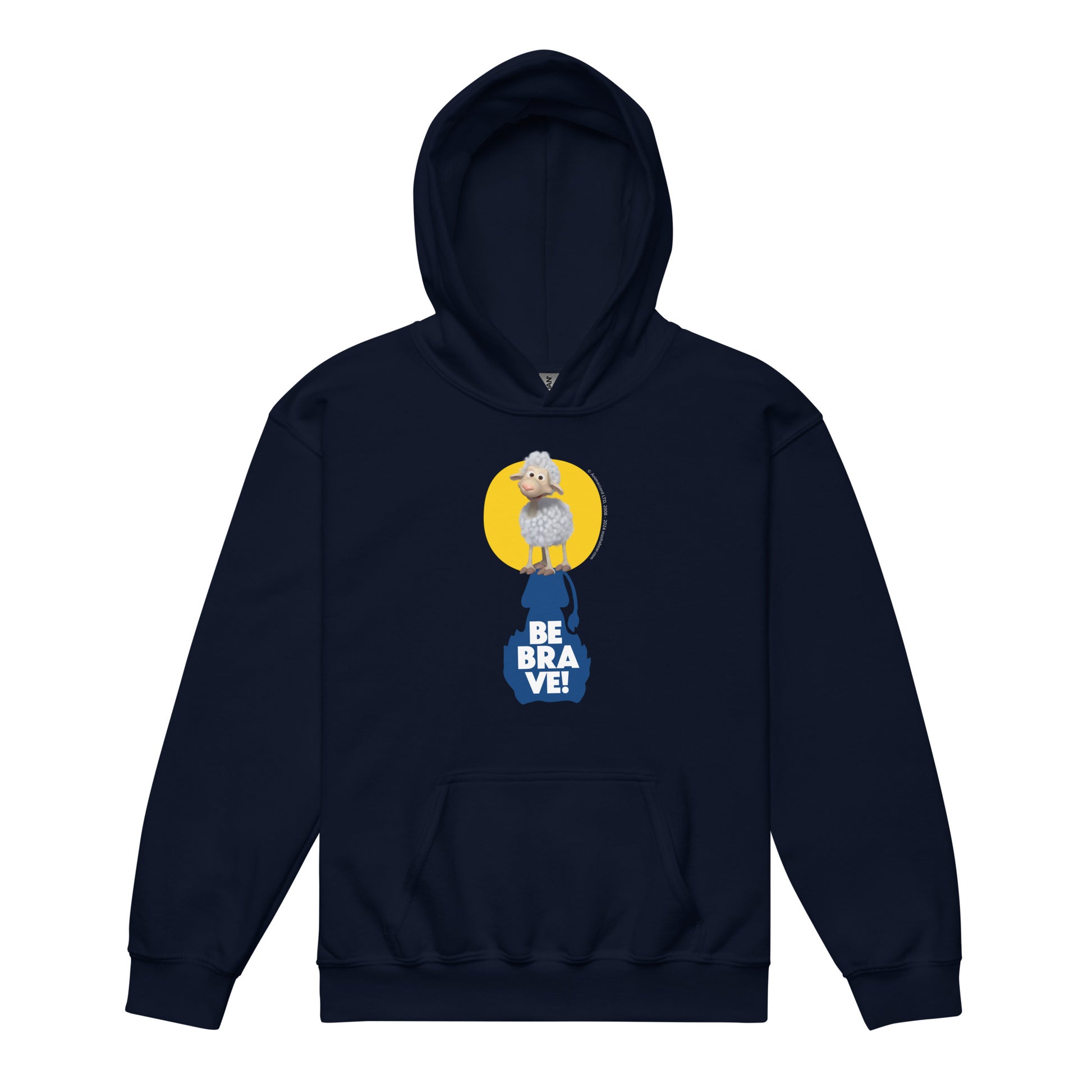 Masha and the Bear Friends Be Brave! Youth heavy blend hoodie Navy T-SHIRT