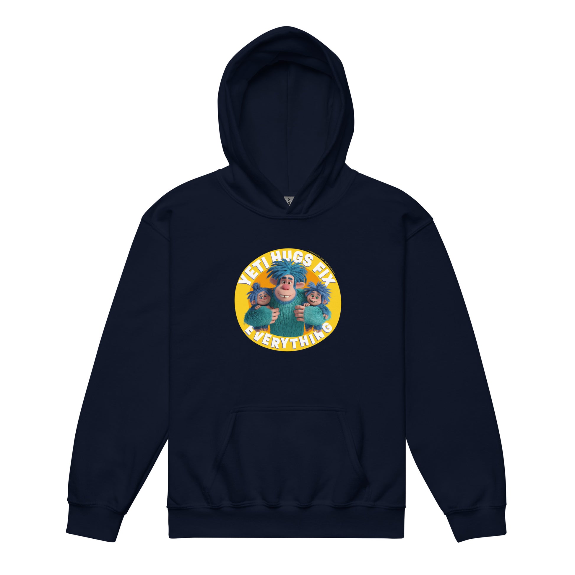 Masha and the Bear Friends Hugs Fix Everything Youth heavy blend hoodie Navy T-SHIRT
