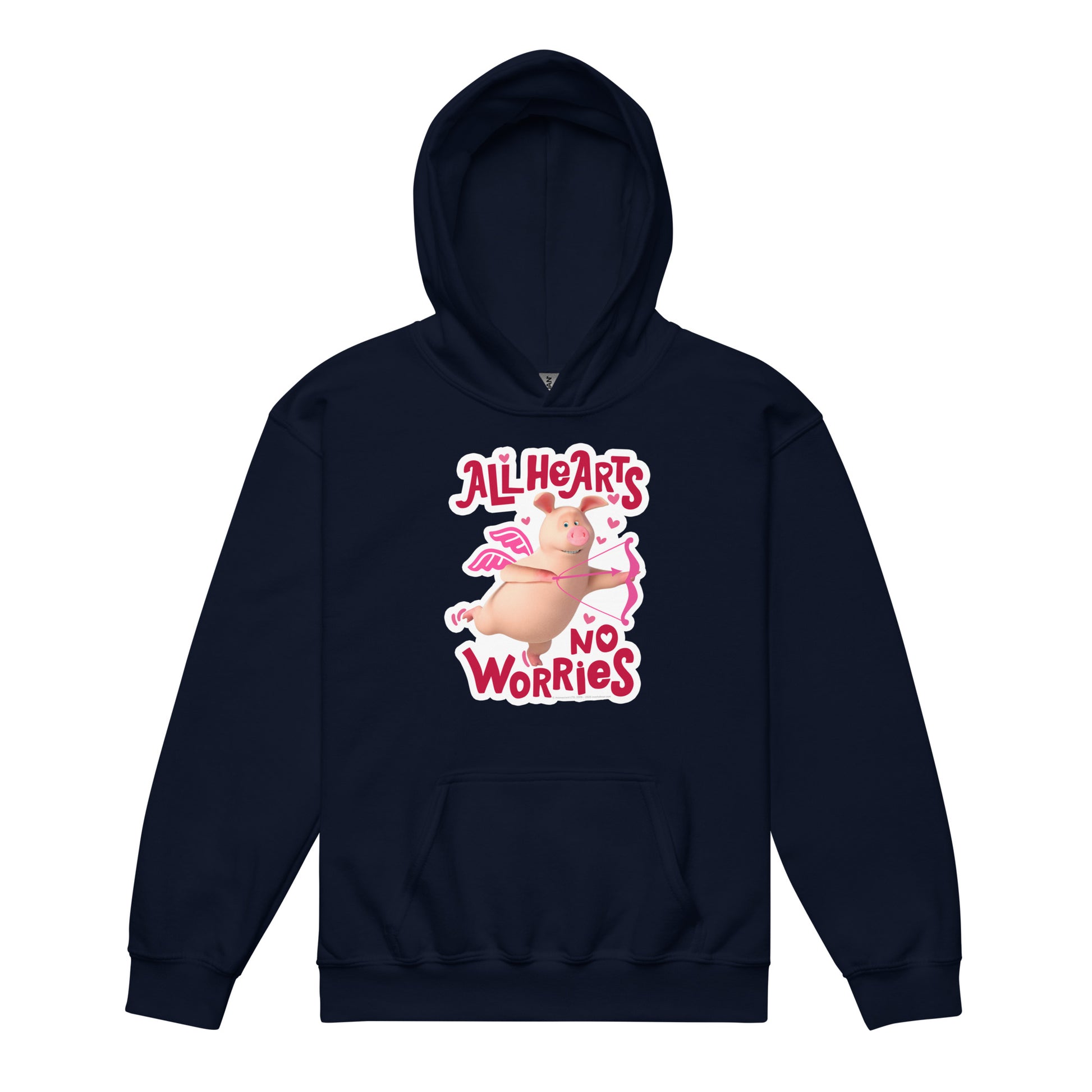 Masha and the Bear Friends No Worries Youth heavy blend hoodie Navy T-SHIRT