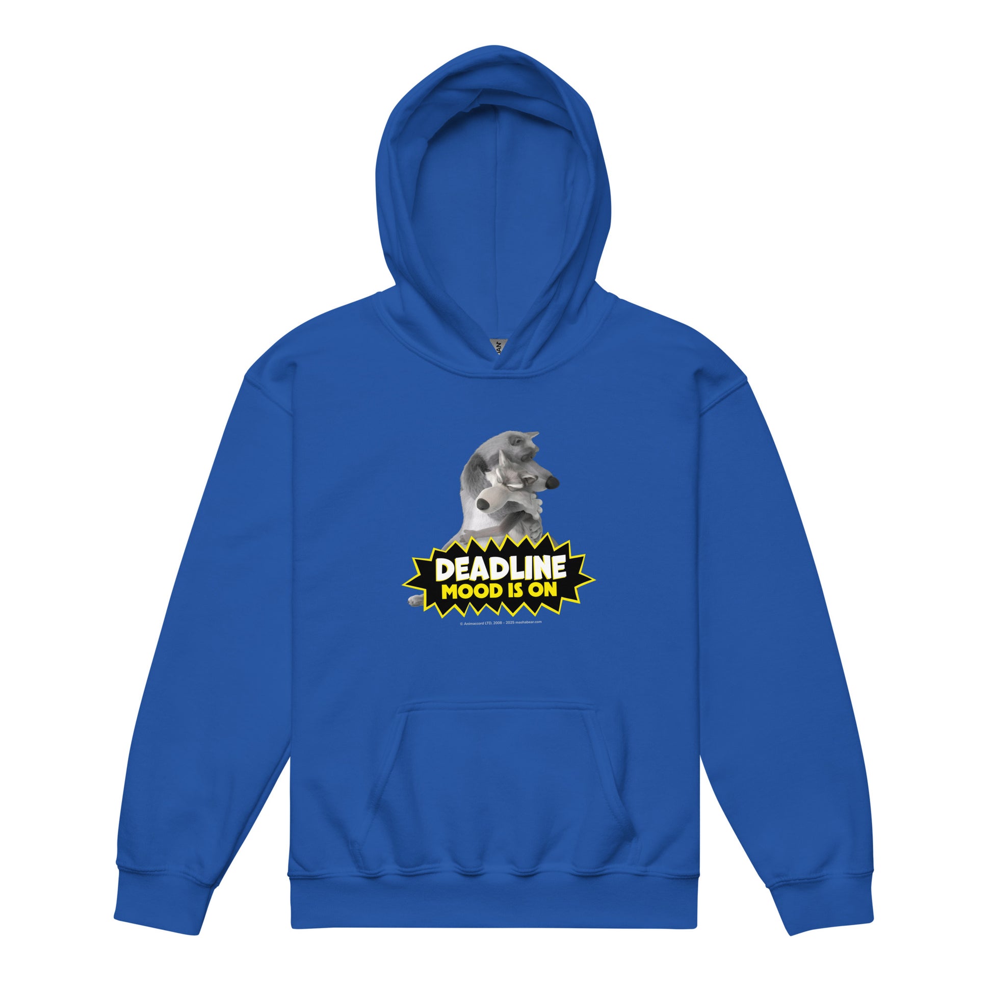 Masha and the Bear Friends Deadline Youth heavy blend hoodie Royal T-SHIRT