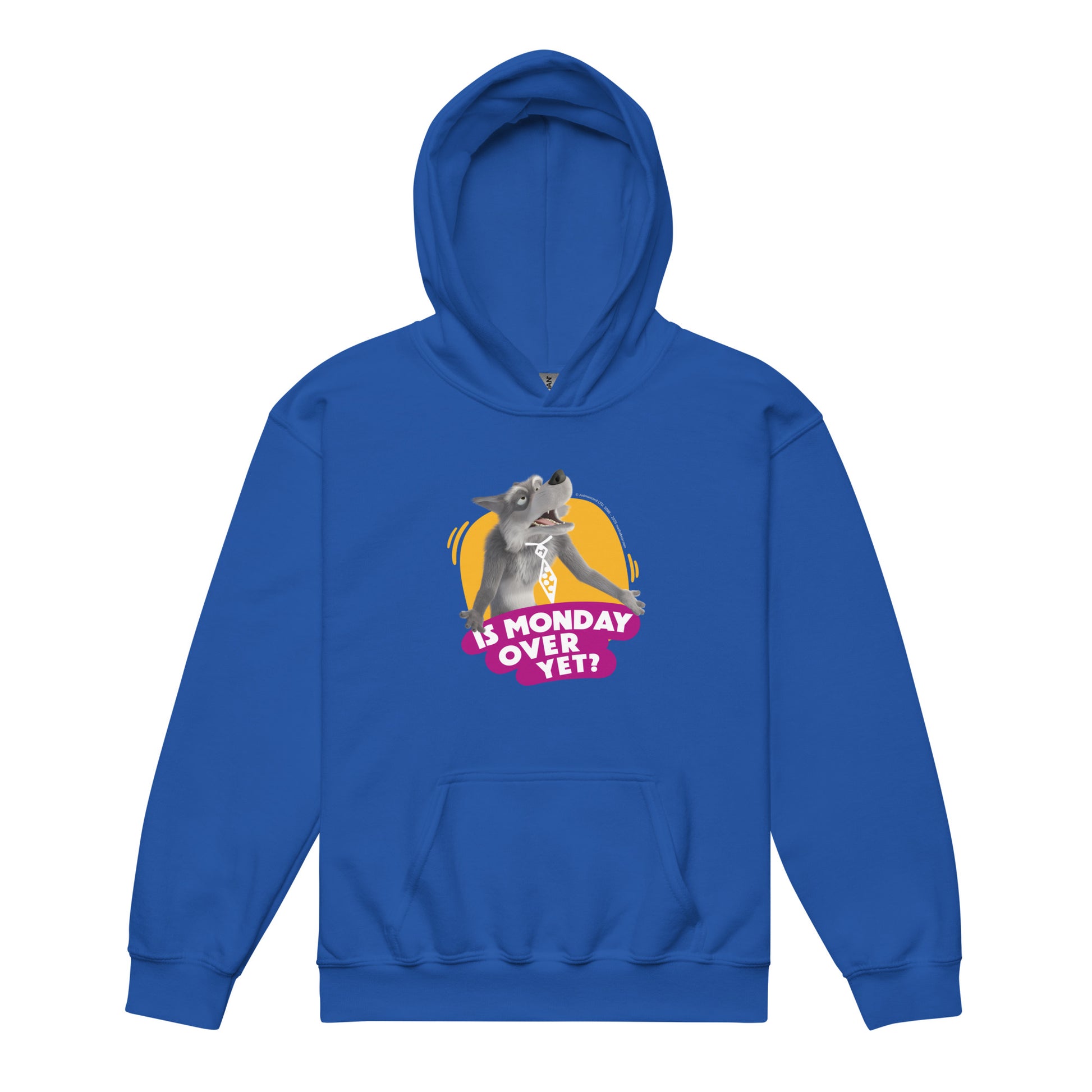 Masha and the Bear Friends Is Monday Over? Youth heavy blend hoodie Royal T-SHIRT