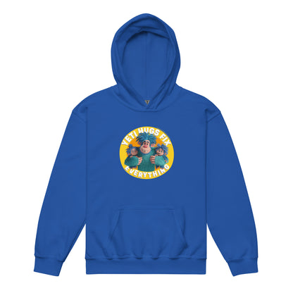 Masha and the Bear Friends Hugs Fix Everything Youth heavy blend hoodie Royal T-SHIRT