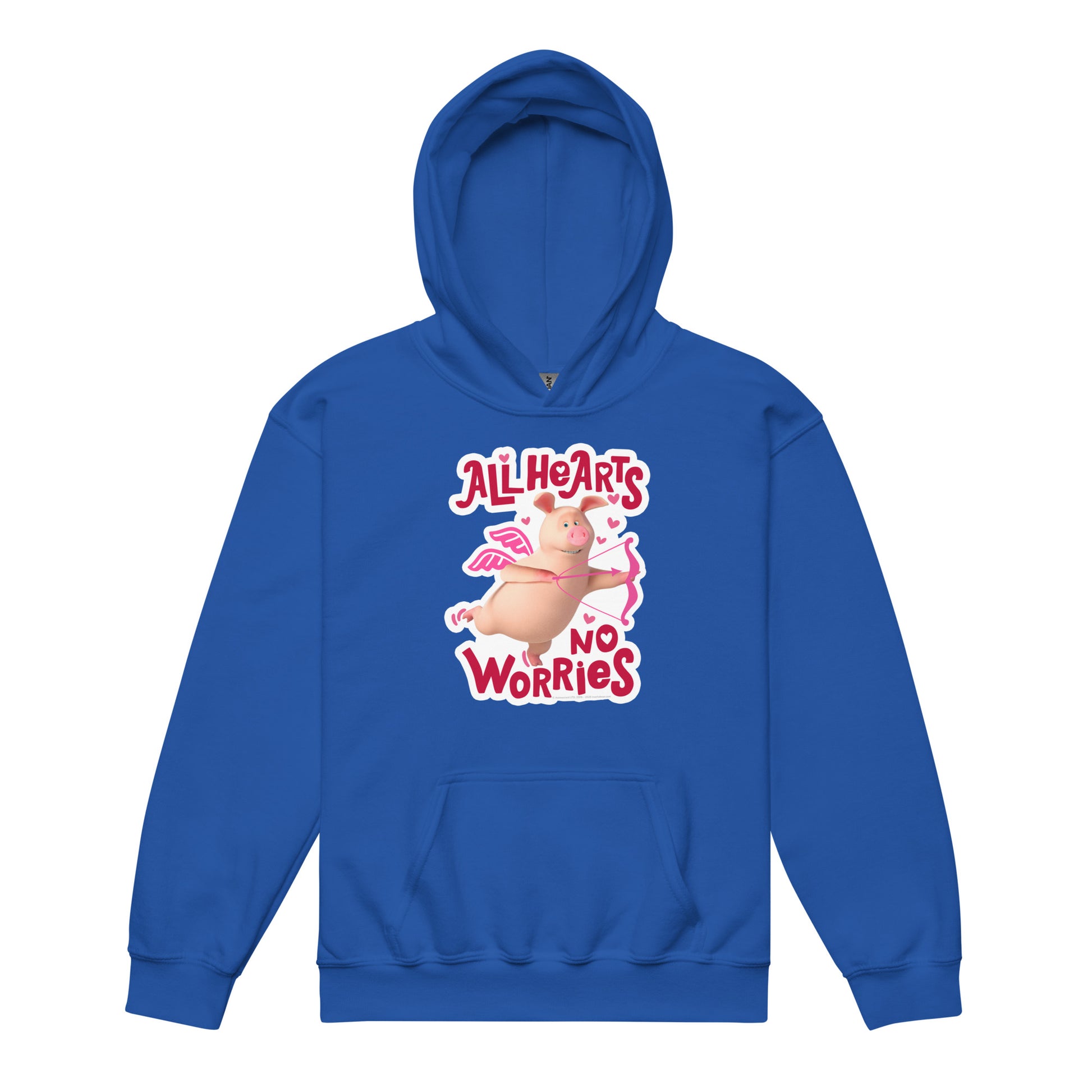 Masha and the Bear Friends No Worries Youth heavy blend hoodie Royal T-SHIRT