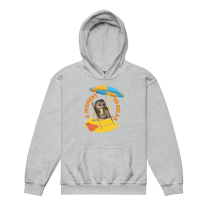 Masha and the Bear Friends Moment To Relax Youth heavy blend hoodie Sport Grey T-SHIRT