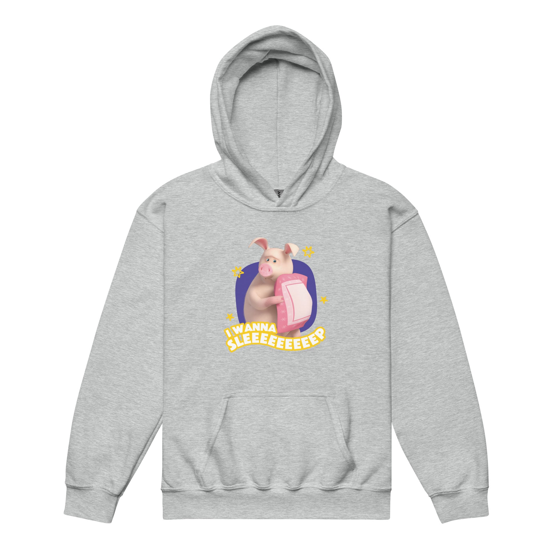 Masha and the Bear Friends I Wanna Sleep Youth heavy blend hoodie Sport Grey T-SHIRT