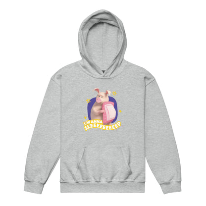 Masha and the Bear Friends I Wanna Sleep Youth heavy blend hoodie Sport Grey T-SHIRT