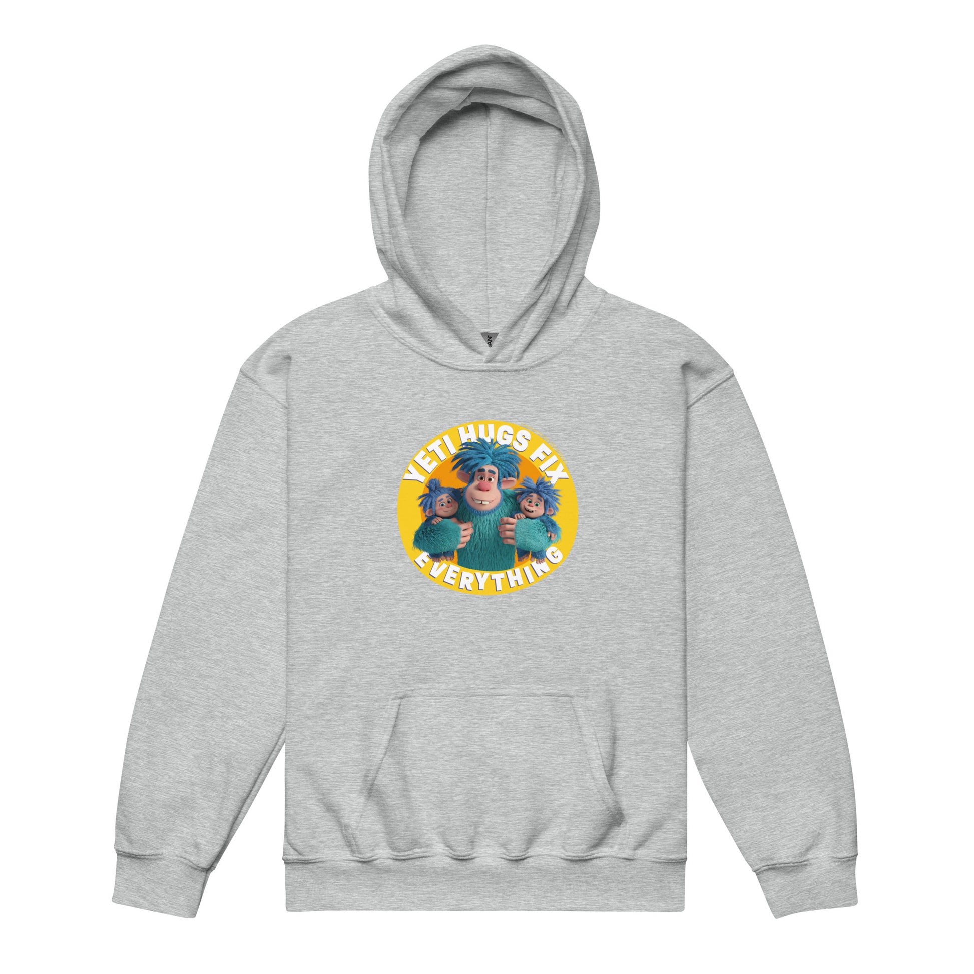 Masha and the Bear Friends Hugs Fix Everything Youth heavy blend hoodie Sport Grey T-SHIRT