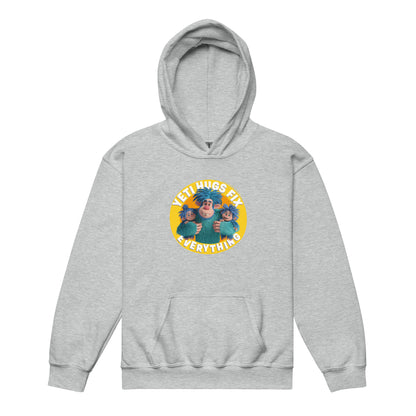 Masha and the Bear Friends Hugs Fix Everything Youth heavy blend hoodie Sport Grey T-SHIRT
