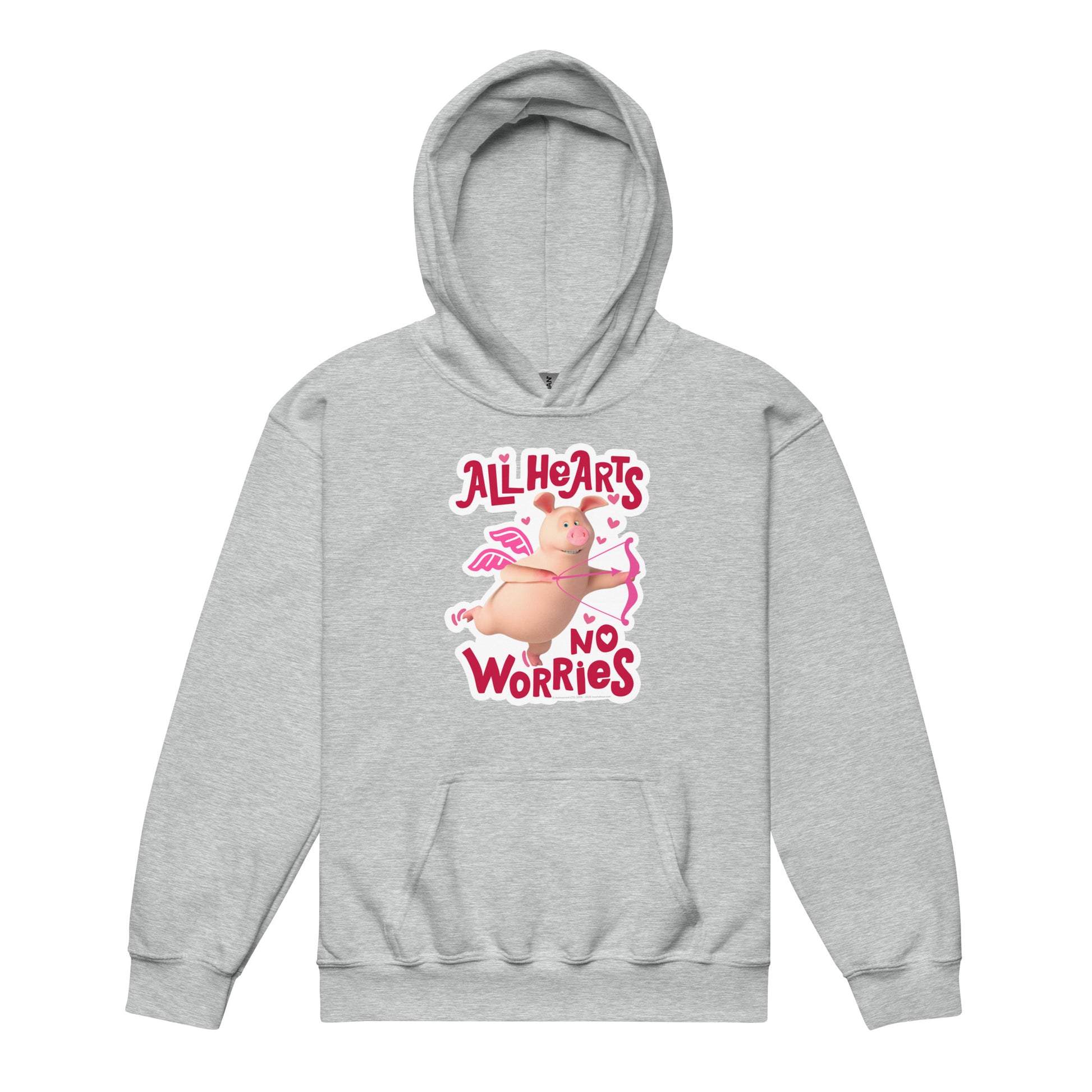 Masha and the Bear Friends No Worries Youth heavy blend hoodie Sport Grey T-SHIRT