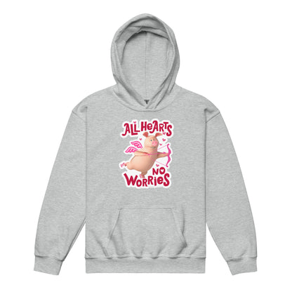 Masha and the Bear Friends No Worries Youth heavy blend hoodie Sport Grey T-SHIRT