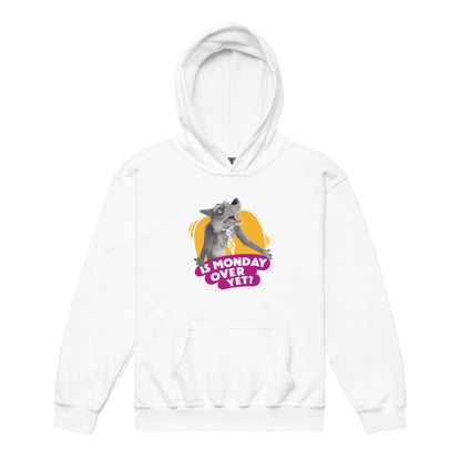 Masha and the Bear Friends Is Monday Over? Youth heavy blend hoodie White T-SHIRT