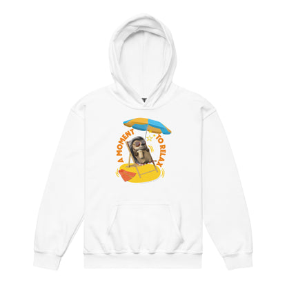 Masha and the Bear Friends Moment To Relax Youth heavy blend hoodie White T-SHIRT