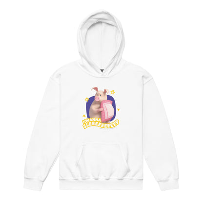 Masha and the Bear Friends I Wanna Sleep Youth heavy blend hoodie White T-SHIRT
