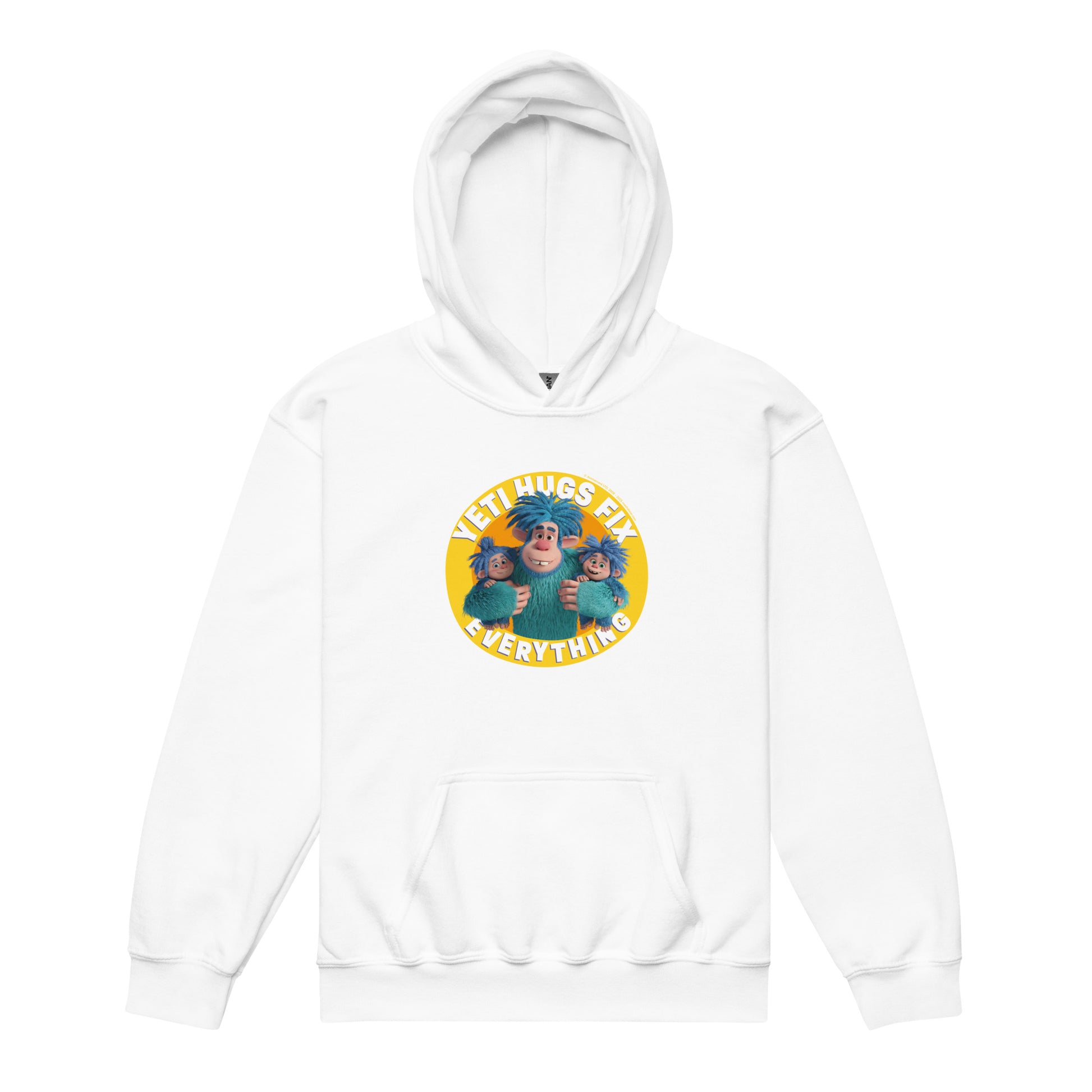 Masha and the Bear Friends Hugs Fix Everything Youth heavy blend hoodie White T-SHIRT